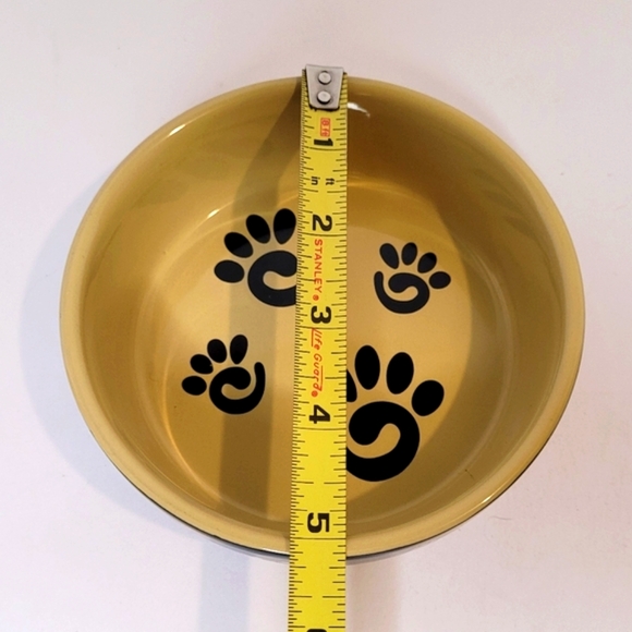 Paw Print Pet Dish Glazed Ceramic NWT - Picture 6 of 8